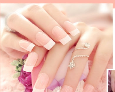 Long French Nail Art Press-On Nails