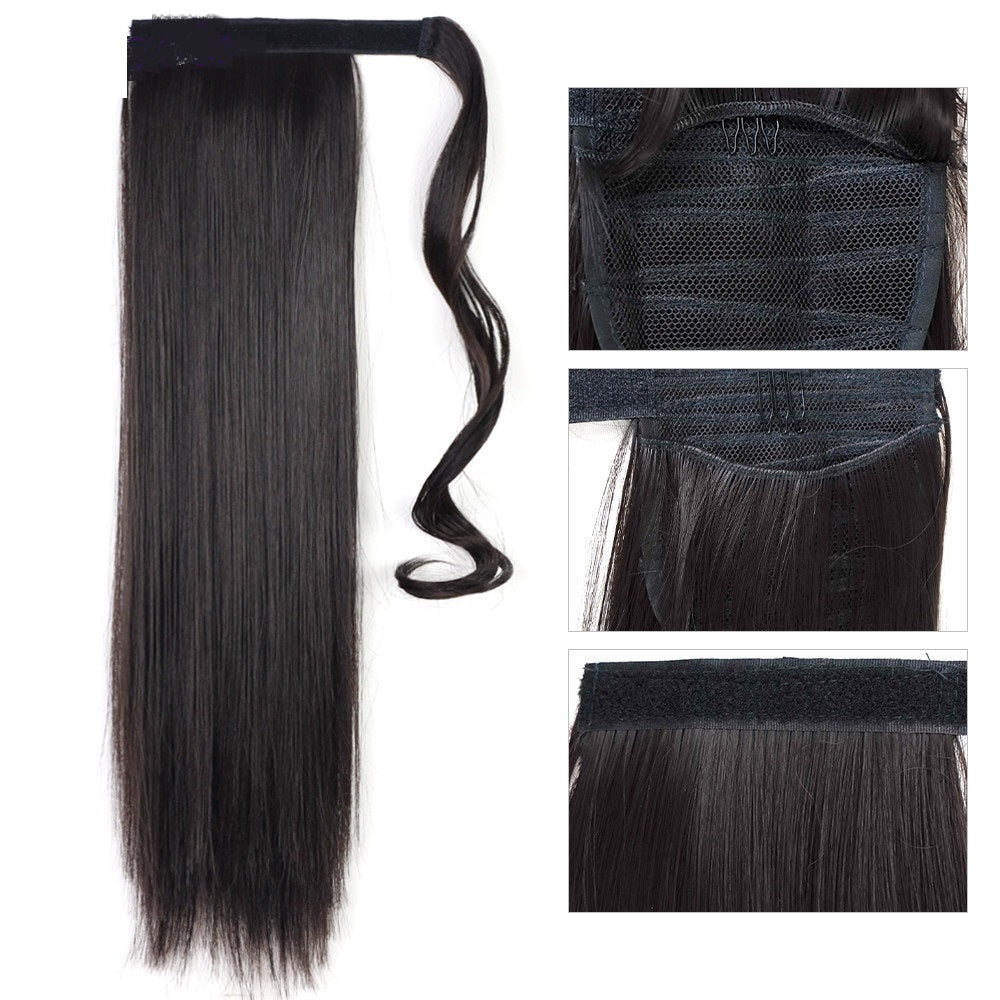 Long Straight Clip-In Ponytail Hair Extension
