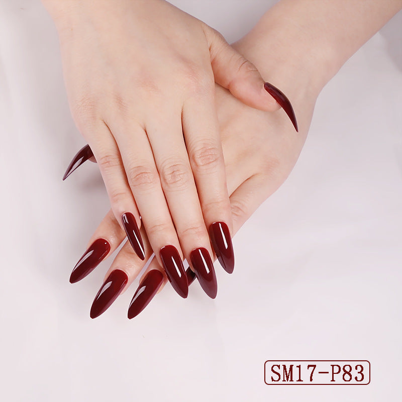 Long Pointed Almond False Nails