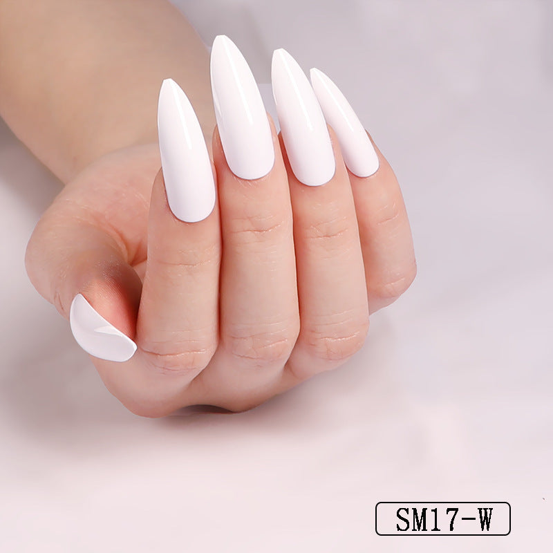 Long Pointed Almond False Nails