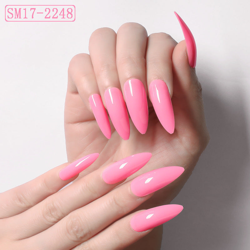 Long Pointed Almond False Nails