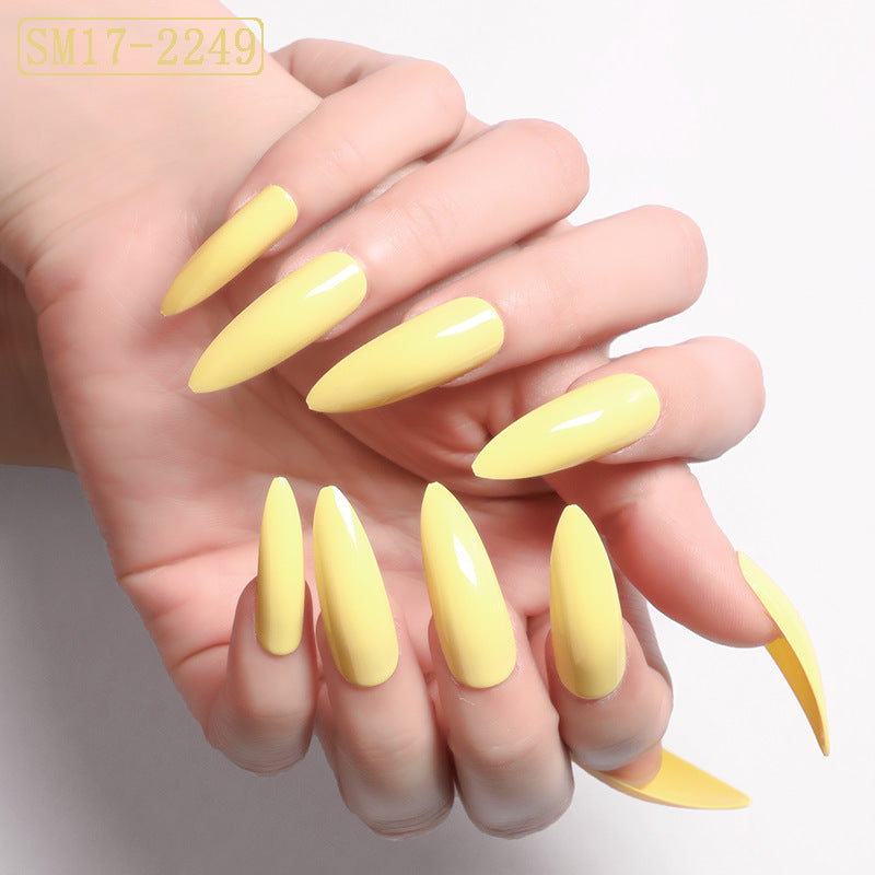 Long Pointed Almond False Nails