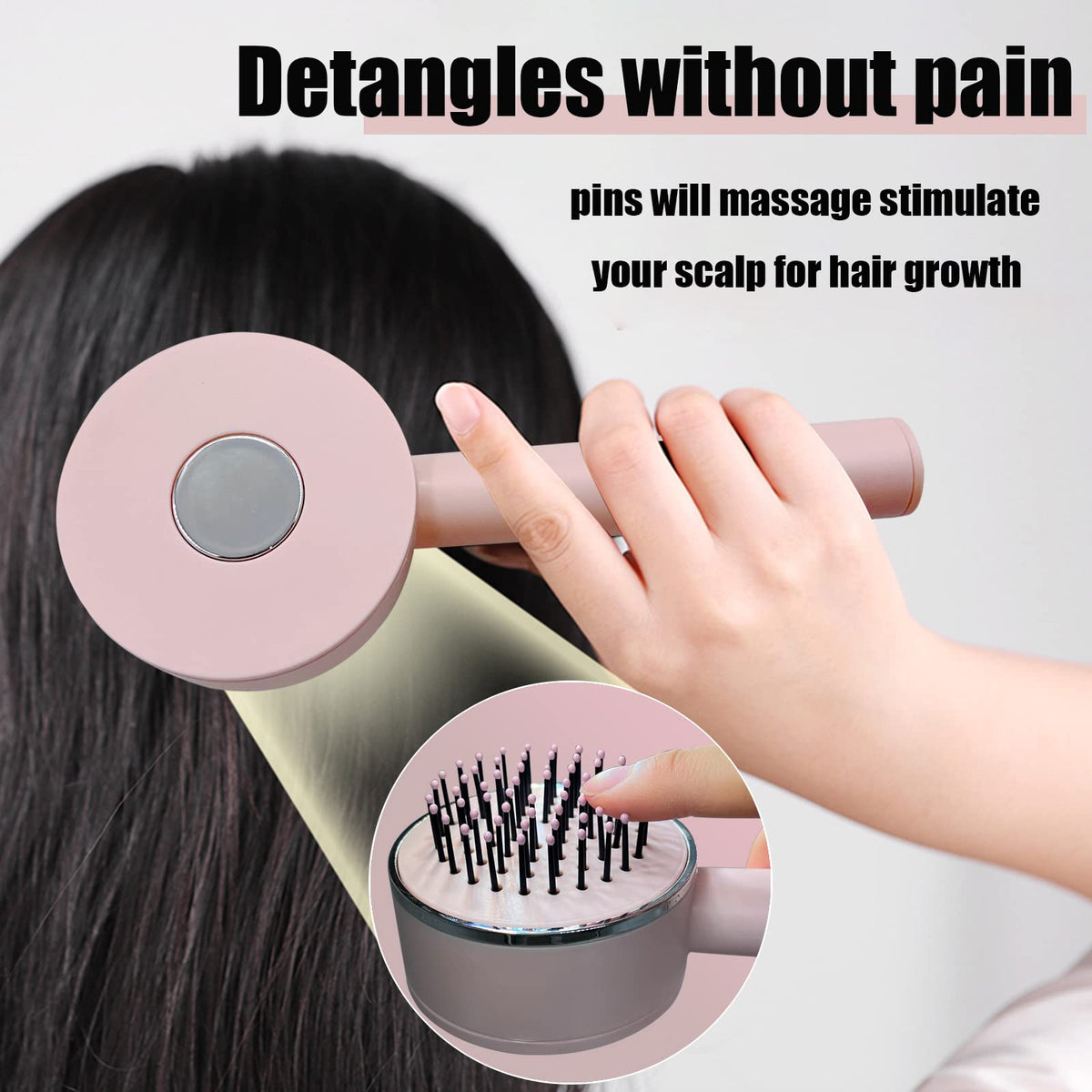 Self-Cleaning Anti-Static Hair Brush for Women