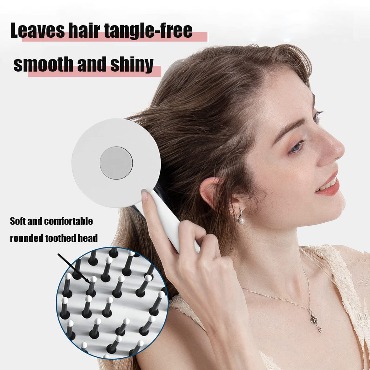 Self-Cleaning Anti-Static Hair Brush for Women
