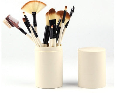12Pcs Makeup Brush Set for Face & Eyes