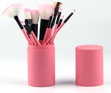 12Pcs Makeup Brush Set for Face & Eyes
