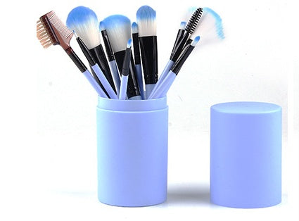 12Pcs Makeup Brush Set for Face & Eyes