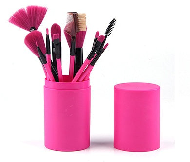 12Pcs Makeup Brush Set for Face & Eyes