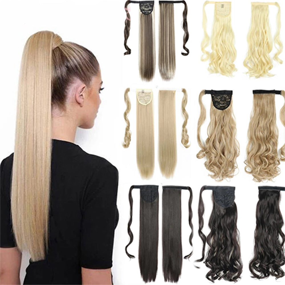Long Straight Clip-In Ponytail Hair Extension