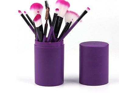 12Pcs Makeup Brush Set for Face & Eyes