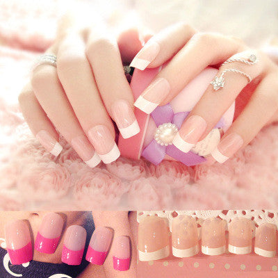 Long French Nail Art Press-On Nails