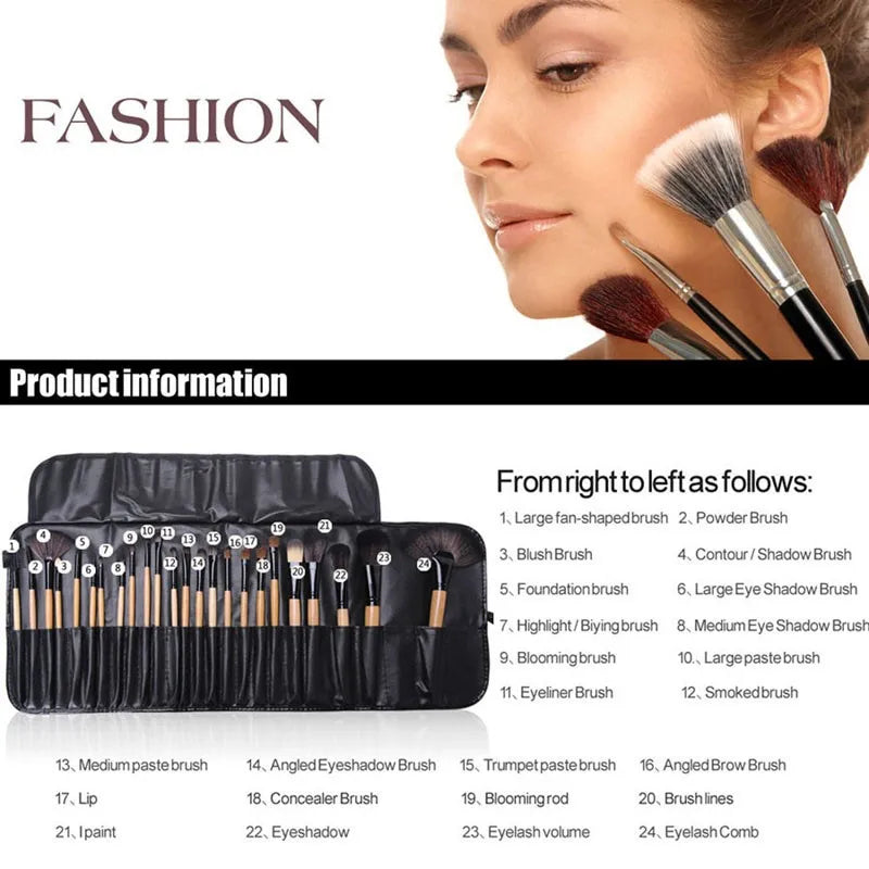 24Pcs Professional Makeup Brush Set