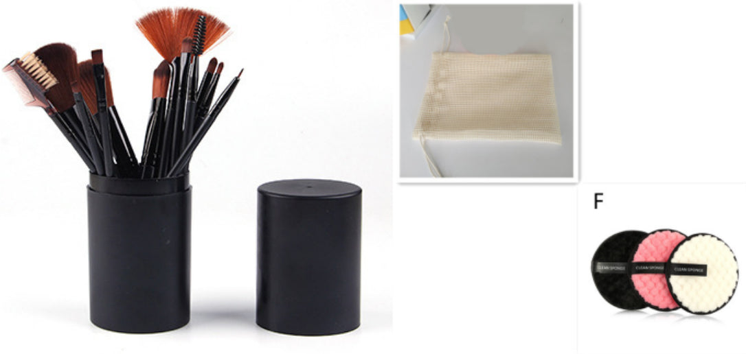12Pcs Makeup Brush Set for Face & Eyes